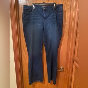 Style & Co Women's Tummy Control Modern Boot Cut Jeans in Medium Blue 18W